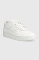 Guess sneakersy skórzane SILINA FL7SIL.LEA12.WHITE biały AW23