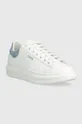 Δερμάτινα αθλητικά παπούτσια Guess FL7VIB LEA12 λευκό