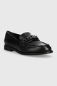 Guess scarpe in pelle FL7VIC LEA14 FL7VIC.LEA14.BLACK nero AW23