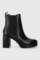 Кожаные полусапоги Guess WILEY без утепления чёрный FL7WLY.LEA10.BLACK