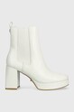 Кожени боти челси Guess WILEY дебел бял FL7WLY.LEA10.WHITE