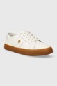 Kožené tenisky Lauren Ralph Lauren Janson IV 802916358001.100 biela AW23