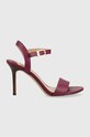 Lauren Ralph Lauren sandały skórzane Gwen pozostałe fioletowy 802836571004.500