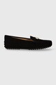 Lauren Ralph Lauren mokasyny zamszowe Barnsbury 802821629018.001 czarny SS25