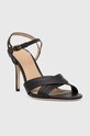 Шкіряні сандалі Lauren Ralph Lauren Madelaine 802912331001.001 чорний AW23