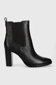 Kožené topánky chelsea Lauren Ralph Lauren Mylah textilný čierna 802912285001.001