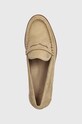 Lauren Ralph Lauren mokasyny zamszowe Wren beżowy 802912324001.260