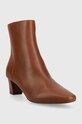 Lauren Ralph Lauren botki skórzane Willa 802912365002.270 brązowy AW23