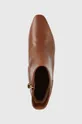hnedá Kožené členkové topánky Lauren Ralph Lauren Willa