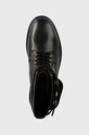 Lauren Ralph Lauren workery skórzane Cammie czarny 802916475001.001