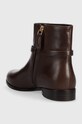 Boty Kožené kotníkové boty Lauren Ralph Lauren Briela 802912273003.200 hnědá