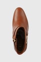 Kožené členkové topánky Lauren Ralph Lauren Maxie hnedá 802912277001.270