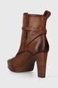 Obuwie Lauren Ralph Lauren botki skórzane Mckinsey 802908331002.270 brązowy