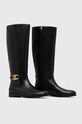 Δερμάτινες μπότες Lauren Ralph Lauren Bridgette 802908350002.001 μαύρο AW23