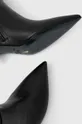 črna Usnjeni elegantni škornji Patrizia Pepe