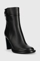 Kožené členkové topánky Patrizia Pepe 8Y0042.L078.K103 čierna AW23