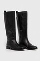 Patrizia Pepe bőr csizma 8Y0053.L078.K103 fekete AW23