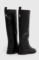Cipők Patrizia Pepe bőr csizma 8Y0053.L078.K103 fekete
