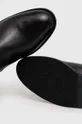 črna Usnjeni elegantni škornji Patrizia Pepe