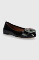 Usnjene balerinke Kurt Geiger London Mayfair Ballerina 9989700319.BLACK črna AW23