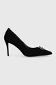 Замшевые туфли Kurt Geiger London Belgravia Eye шпилька чёрный 9990900209.BLACK