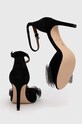 Cipők Kurt Geiger London velúr szandál Kensington Bow Sandal 9989100209.BLACK fekete