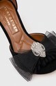 Kurt Geiger London velúr szandál Kensington Bow Sandal 9989100209.BLACK fekete