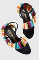 Kat Maconie sandale din piele intoarsa Therese multicolor THERESE.BLACK.MULT