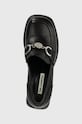 Karl Lagerfeld bőr flip-flop ASTRAGON fekete KL33830.000