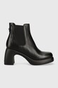 Karl Lagerfeld ghete chelsea de piele ASTRAGON 5-8 cm negru KL33840.000