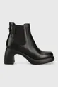 μαύρο Δερμάτινες μπότες τσέλσι Karl Lagerfeld ASTRAGON Γυναικεία