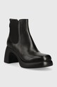 Karl Lagerfeld ghete chelsea de piele ASTRAGON KL33840.000 negru AW23