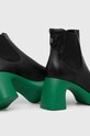 Obuwie Karl Lagerfeld sztyblety skórzane ASTRAGON KL33840.00F czarny