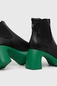 Obuwie Karl Lagerfeld sztyblety skórzane ASTRAGON KL33840.00F czarny