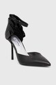Karl Lagerfeld bőr tűsarkú SARABANDE KL30923.100 fekete AW23