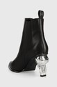 Încălțăminte Karl Lagerfeld ghete chelsea de piele IKON HEEL KL39060.000 negru