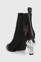 Δερμάτινες μπότες τσέλσι Karl Lagerfeld IKON HEEL  Πάνω μέρος: Υφαντικό υλικό, Φυσικό δέρμα Εσωτερικό: Συνθετικό ύφασμα, Υφαντικό υλικό Σόλα: Συνθετικό ύφασμα