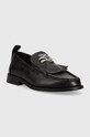 Kožené mokasíny Karl Lagerfeld MOKASSINO II KL41430.000 černá AW23