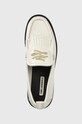 Karl Lagerfeld mokasyny skórzane MOKASSINO II biały KL41430.011