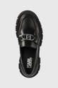 Karl Lagerfeld mocasini de piele PRECINCT KL negru KL43823.000