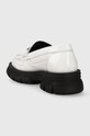 Încălțăminte Karl Lagerfeld mocasini de piele PRECINCT KL KL43823.011 alb