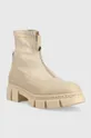 Δερμάτινες μπότες Karl Lagerfeld ARIA μπεζ