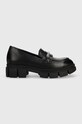 Karl Lagerfeld mocasini de piele ARIA piele negru KL43210.000