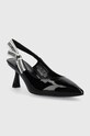 Karl Lagerfeld stilettos de piele PANACHE KL30808.1BP negru AW23