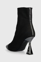 Obuwie Karl Lagerfeld botki DEBUT KL32061.K00 czarny