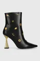 μαύρο Δερμάτινες μπότες Karl Lagerfeld DEBUT Γυναικεία