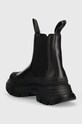 Încălțăminte Karl Lagerfeld ghete chelsea de piele LUNA KL42944F.00X negru