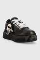 Karl Lagerfeld sneakersy skórzane KREEPER LO KL42376N.000 czarny AW23
