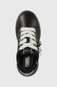 Karl Lagerfeld sneakersy skórzane KREEPER LO czarny KL42376N.000