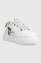 Karl Lagerfeld sneakersy skórzane KREEPER LO KL42376N.011 biały AW23